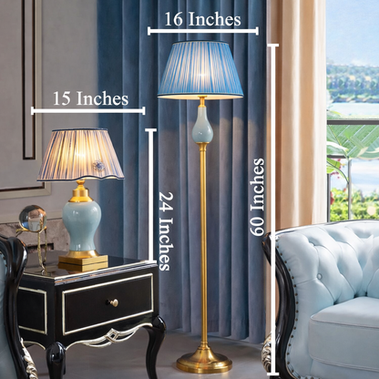 Lladro English Floor & Table Lamp - Combo (N)