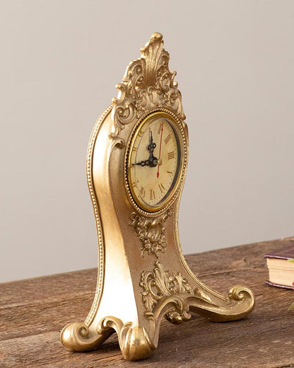 Classic Gold Victorian Table Top Clock
