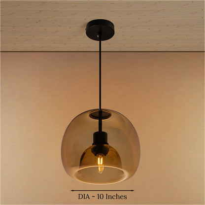 Cosmo Shade Pendant Light For Living Room & Home Decoration item - Amber