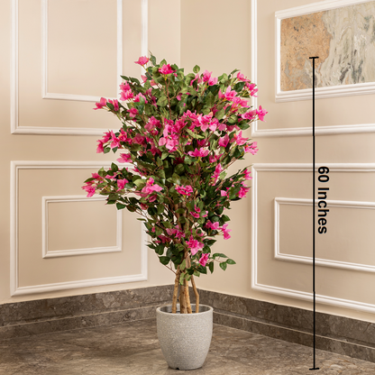 Vibrant Bougainvillea Artificial plant - (5 Feet) (Natural Feel)