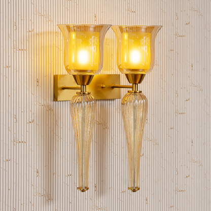 The Elvora Glow Wall Lamps for Home & Item for Wall Decoration - Double Sconce