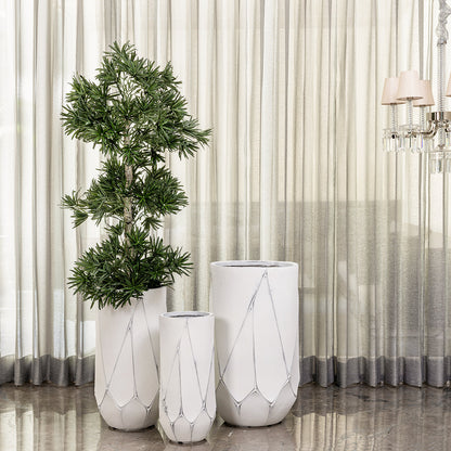 Diamond Bloom Indoor Planters For Home - Set of 3