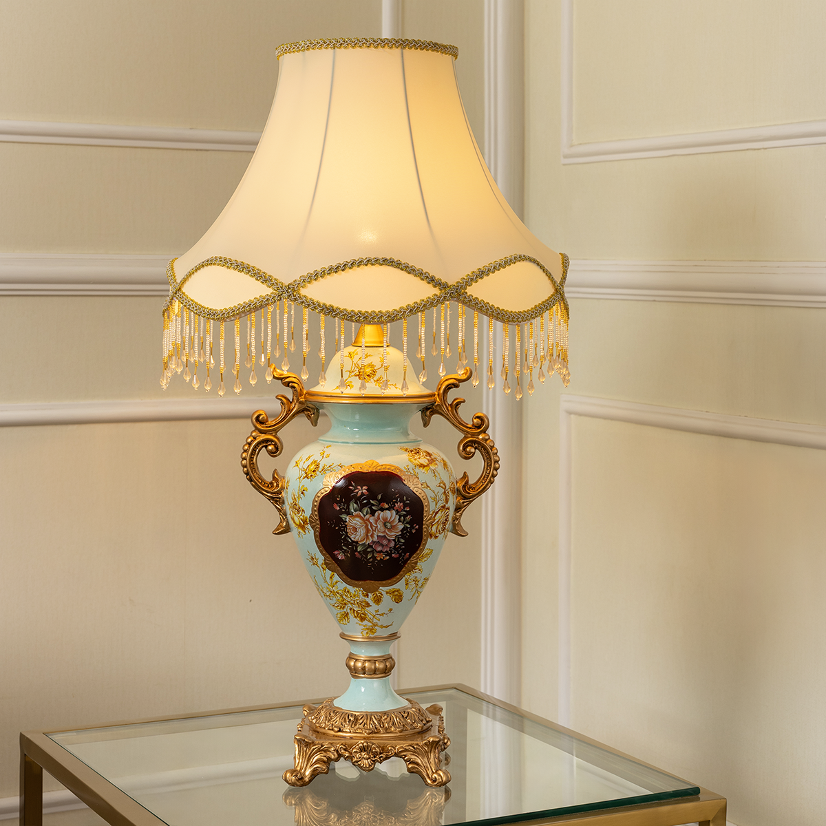 Lyrical Ember Designer Table Lamps for Living Room