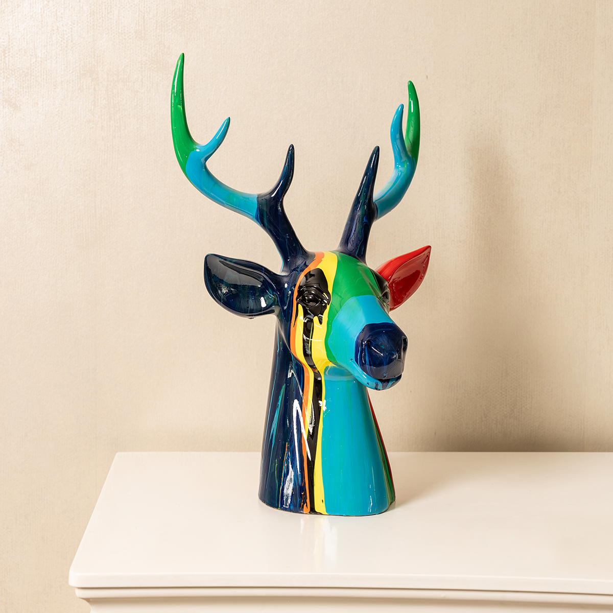 Prism Deer Display Decoration Showpiece & Home Decoration Items