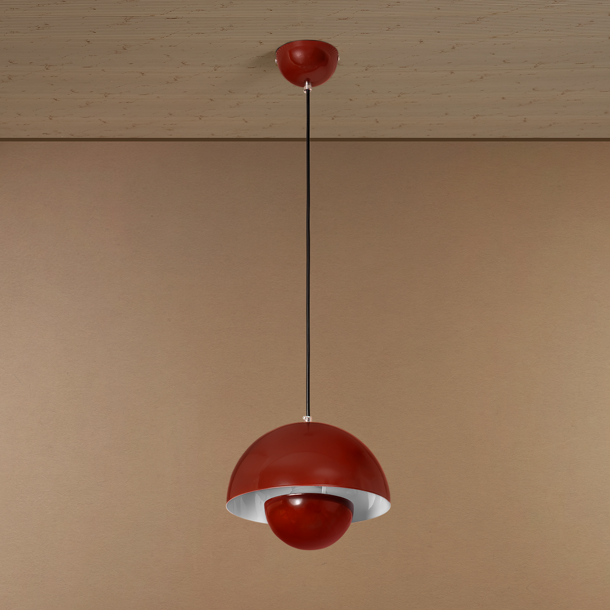 Vibe Dome Pendant Light For Home & Item for Home Decoration - Reddish-Brown
