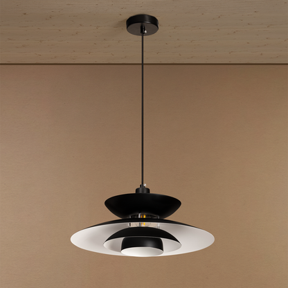 Floating Shade UFO Ceiling Light For Home - Black