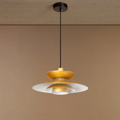 Floating Shade UFO Ceiling Light For Home - Gold