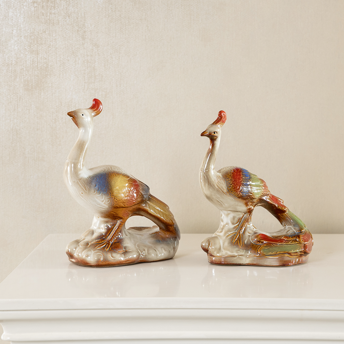 Prideful Peacock Table Decoration Showpiece for Home Décor