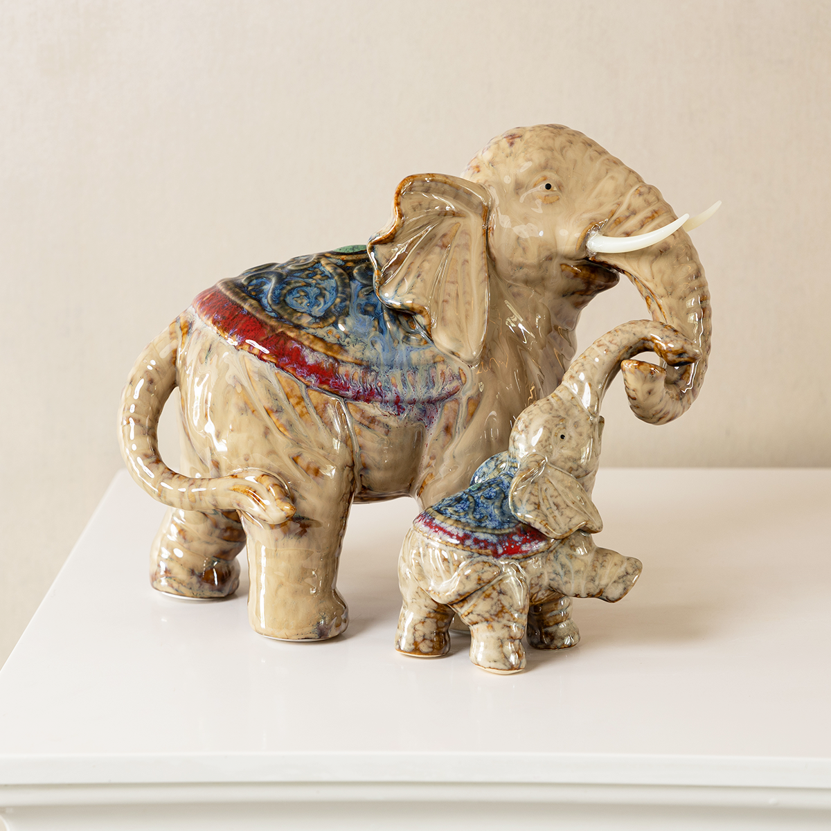 Elephant Legacy Table Decoration Showpiece & Home Decoration Items