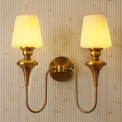 Elysian Curve Wall Light for Living Room - Double Sconce