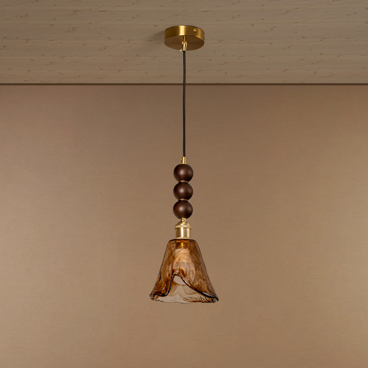 Rustic Flame Pendant Light For Living Room