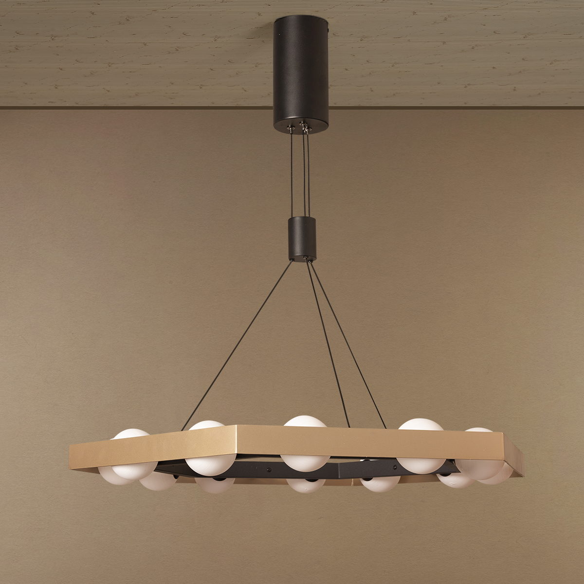 Golden Hour Glow Ceiling Light For Living Room