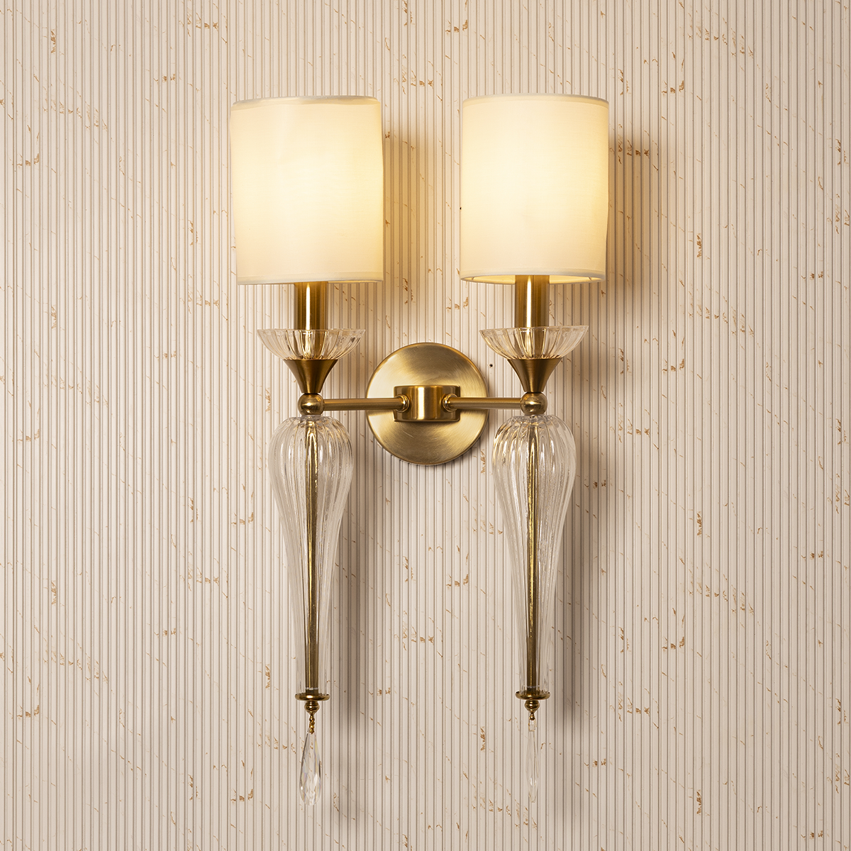 Tranquil Glow Illusion Wall Lights for Home & Item for Home Decoration - Double Sconce