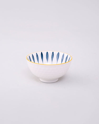 Sapphire Lines Ceramic Katori - Set Of 2
