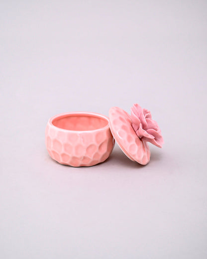Pink Peony Trinket Keeper