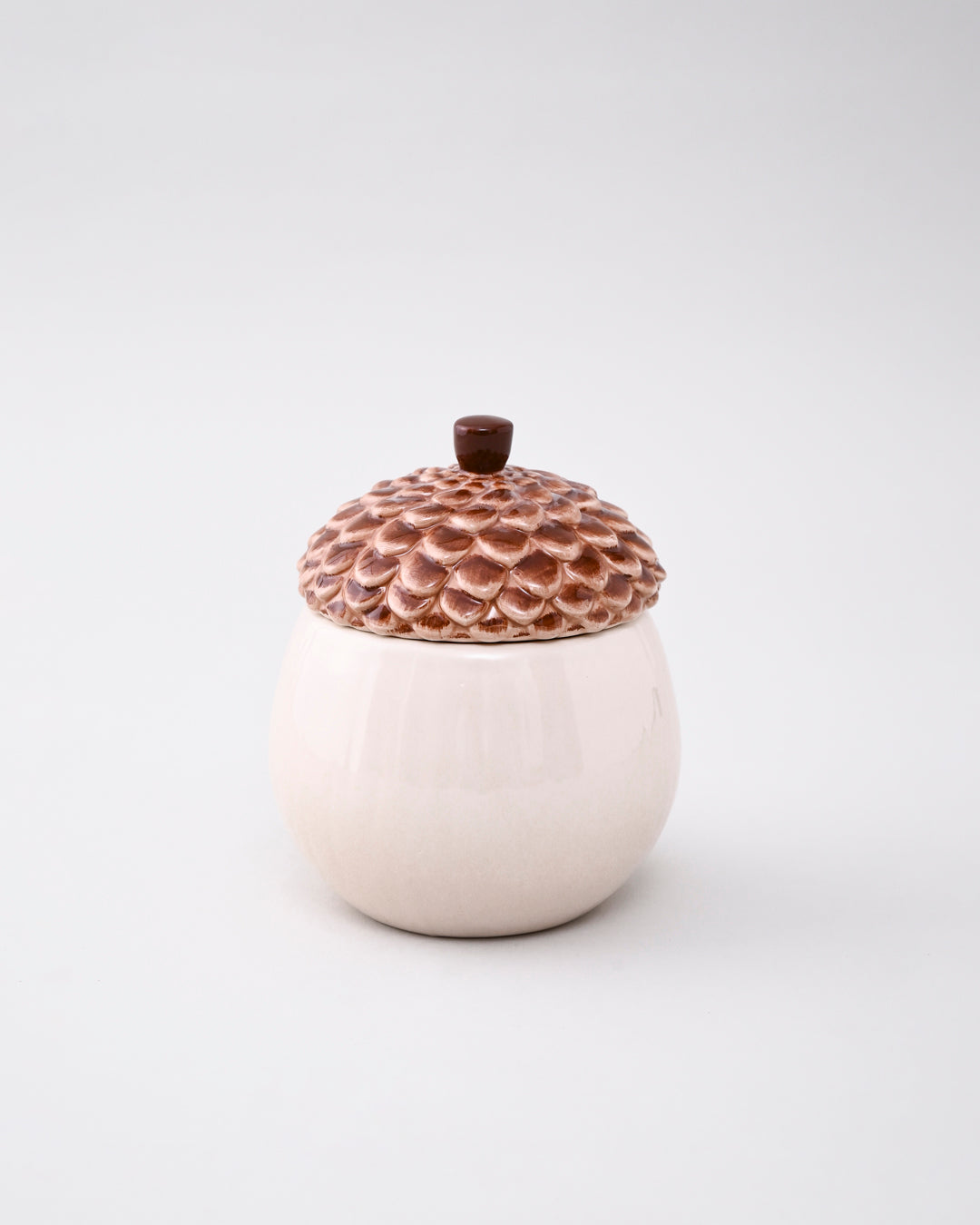 Acorn Delight Ceramic Storage Jar