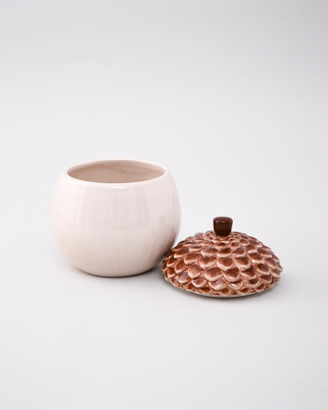 Acorn Delight Ceramic Storage Jar
