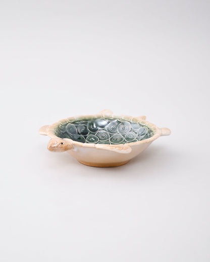 Ocean Turtle Textured Ceramic Bowl - Large