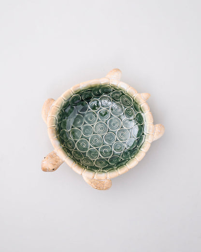 Ocean Turtle Textured Ceramic Bowl - Large