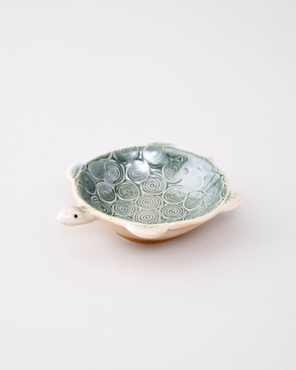 Ocean Turtle Textured Ceramic Bowl - Small