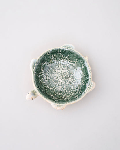 Ocean Turtle Textured Ceramic Bowl - Small