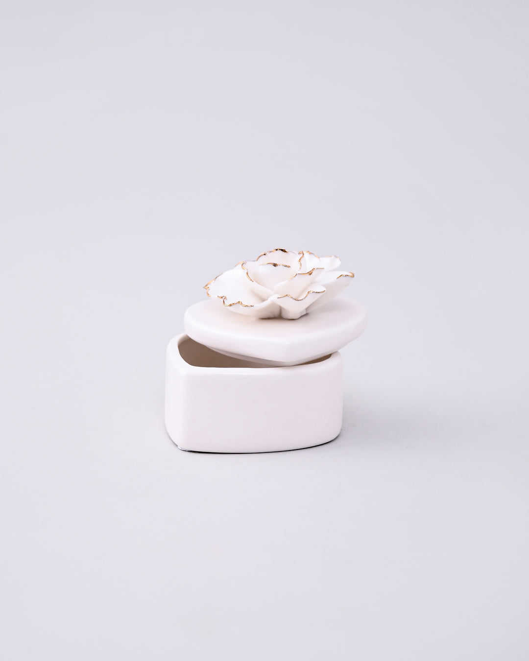 Rose Whisper Trinket Keeper - White