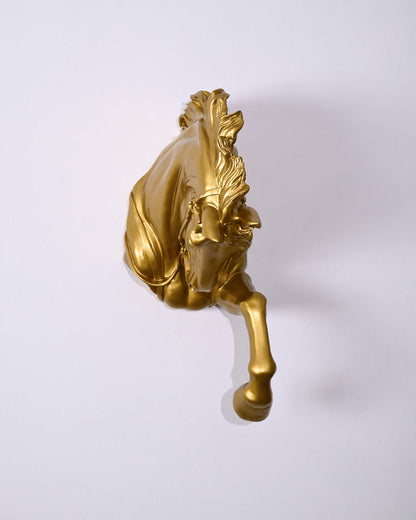 Royal Stallion Wall Mount - Gold