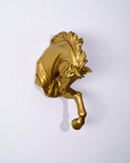 Royal Stallion Wall Mount - Gold