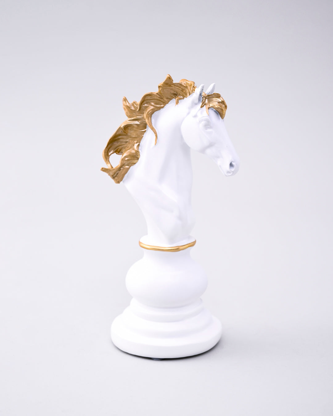 Knight Oversized Chess Piece - White