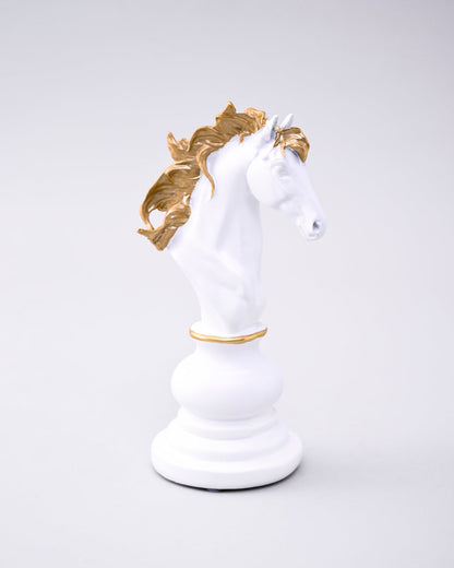 Knight Oversized Chess Piece - White