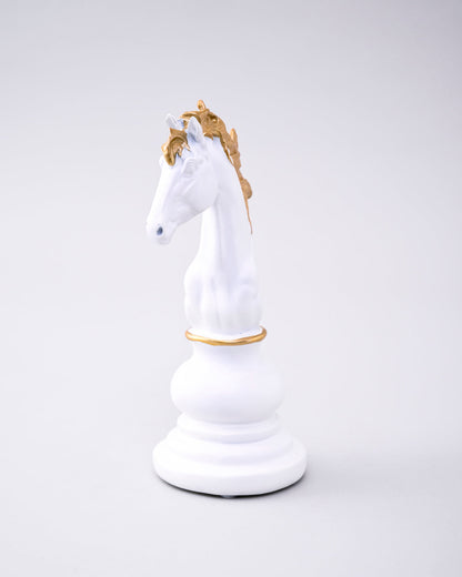 Knight Oversized Chess Piece - White