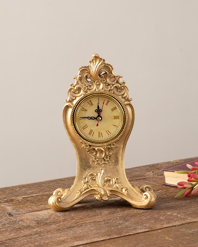 Classic Gold Victorian Table Top Clock