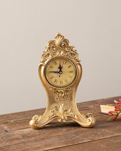 Classic Gold Victorian Table Top Clock