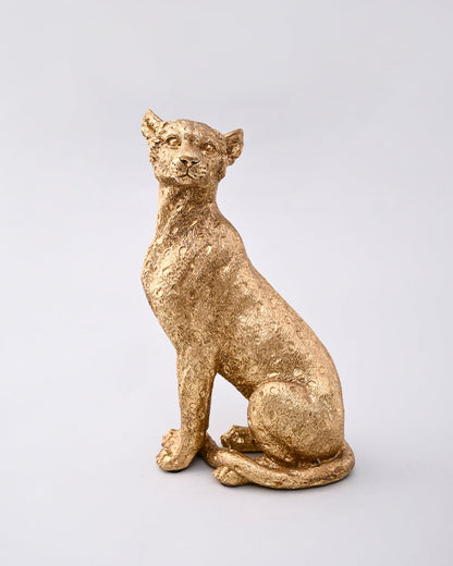 Golden Grace Decorative Panther Figurine