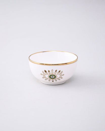 Guardian Evil Eye Ceramic Katori - Set Of 2