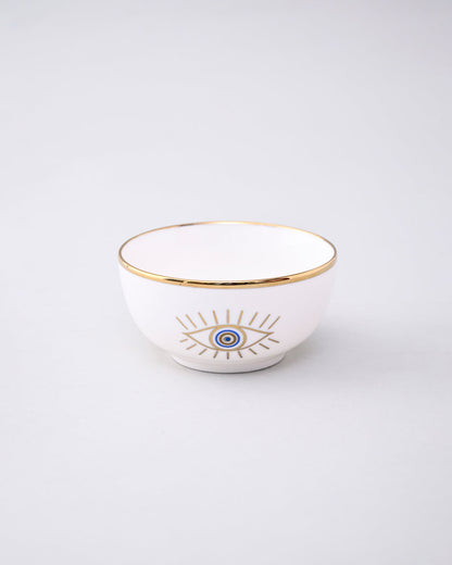 Guardian Evil Eye Ceramic Katori - Set Of 2