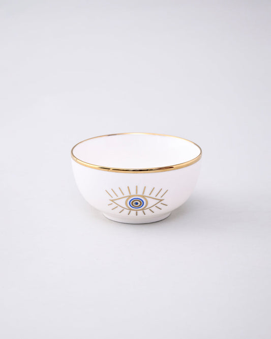 Guardian Evil Eye Ceramic Katori - Set Of 2