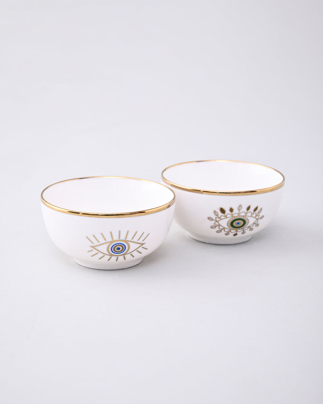 Guardian Evil Eye Ceramic Katori - Set Of 2