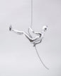 Silver Climbing Man Decorative Sculpture