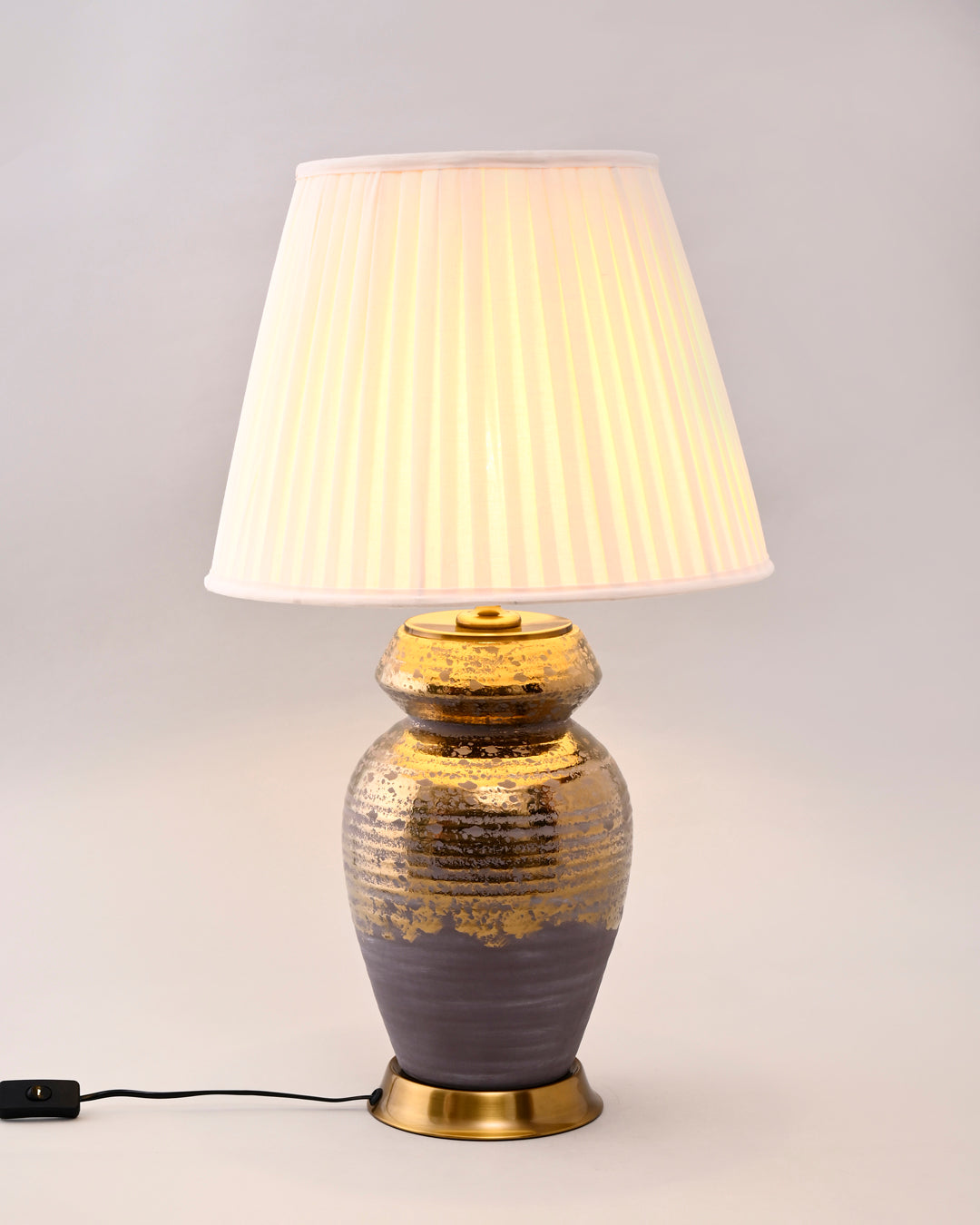 Amber Mist Artisan Table Lamp