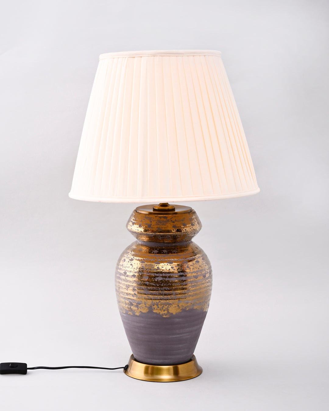 Amber Mist Artisan Table Lamp