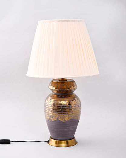 Amber Mist Artisan Table Lamp