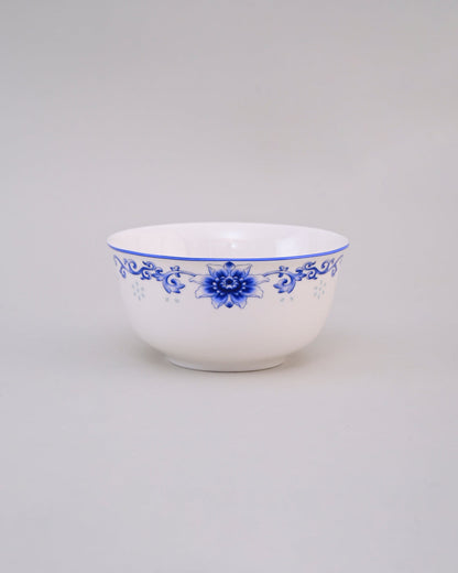 Blue Floral Motif Hand Painted Katori - 1 Pisce