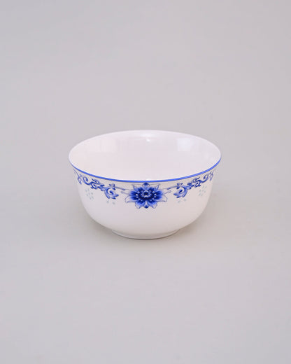 Blue Floral Motif Hand Painted Katori - 1 Pisce