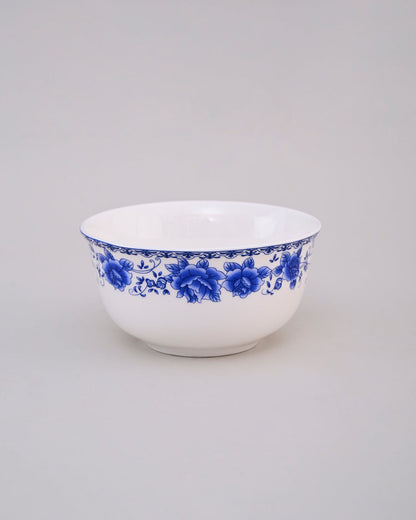 Blue & White Rose Motif Katori