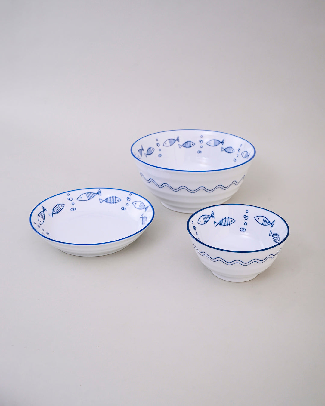 Ocean Breeze Ceramic Serving Bowl