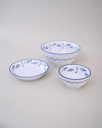 Ocean Breeze Ceramic Serving Bowl
