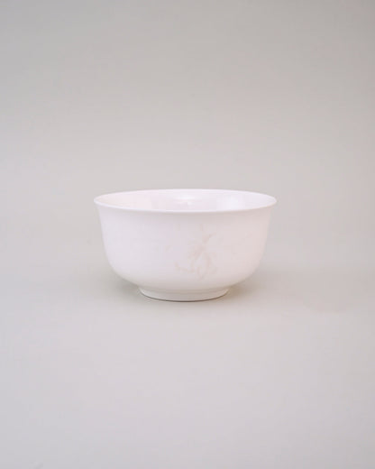 Ivory Bloom Ceramic Katori