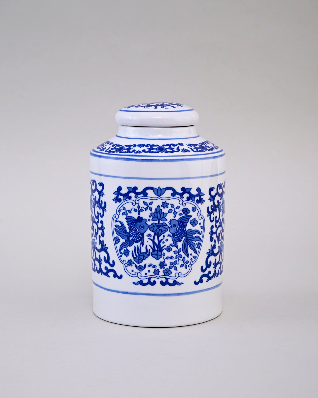 Blue Floral Heritage Ginger Jar