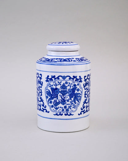 Blue Floral Heritage Ginger Jar